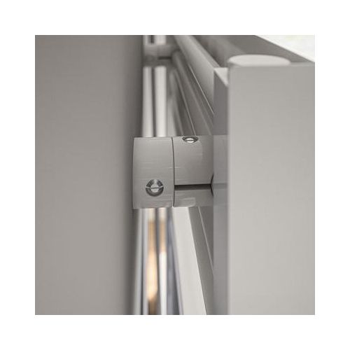 Elektrischer Handtuchwärmer SCHULTE Turin Heizstab links 60,5 x 170,3 cm 600 W mit Schukostecker weiß