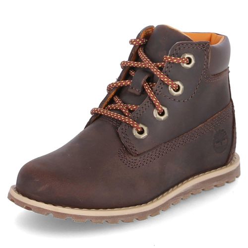 Timberland Kinder Lauflernschuhe/ Stiefeletten POKEY PINE Braun Glattleder Größe: 26