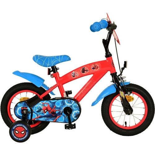 Spider-Man Kinderfahrrad - Jungen - 12 Zoll - Blau/Rot
