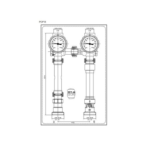 Brötje Pumpenset POP B ohne Pumpe, ohne Mischer, mit PER 7636419