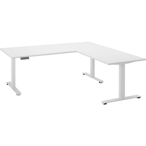 Schreibtisch HARPER BIRCHES BB 180x177 cm weiß Winkelschreibtisch
