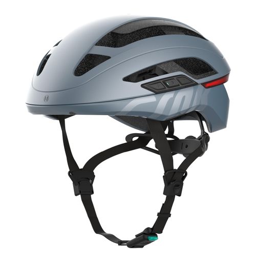 Fahrradhelm CRNK Angler Alpha - Metallic Blue - M - Bluetooth - LED - Blinker