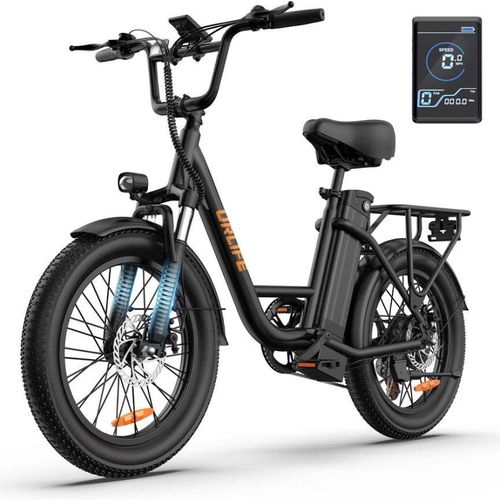 20Zoll LCD E- Bike E-Mountainbike Elektrofahrrad 13Ah Bis 100Km SHIMANO 7Speed 25km/h , Elektrofahrrad für Herren Damen 7 Gang Elektrofahrräder