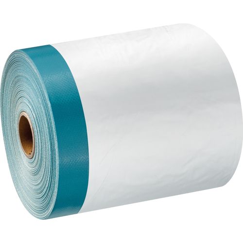 36 Rollen Abdeckfolie mit Gewebe Klebeband 1100mm x 20m Masker Malerfolie transparent
