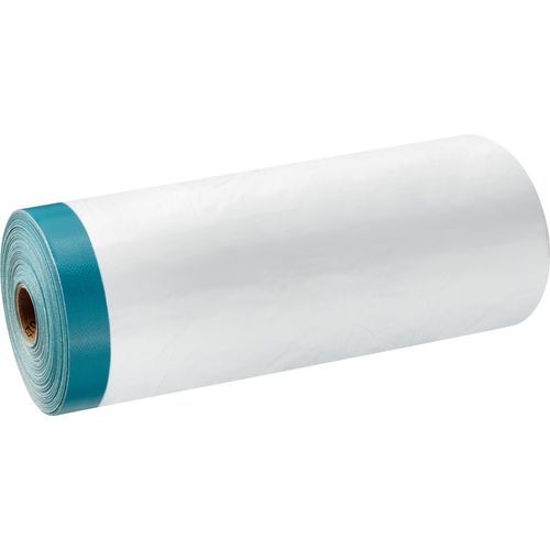 36 Rollen Abdeckfolie mit Gewebe Klebeband 2700mm x 16m Masker Malerfolie transparent