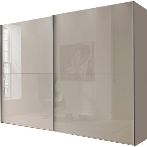 WIEMANN Schwebetürenschrank »Orion, Kleiderschrank, Schrank, Wäscheschrank, mit Schiebetüren«, hochwertige Glasfront, variable Inneneinteilung, stilvolle Optik