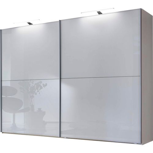 WIEMANN Schwebetürenschrank »Orion, Kleiderschrank, Schrank, Wäscheschrank, mit Schiebetüren«, hochwertige Glasfront, variable Inneneinteilung, stilvolle Optik