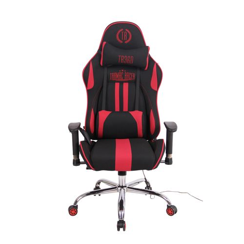 Bürostuhl HLO-CP93 XM Stoff schwarz/rot