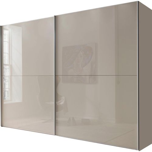 WIEMANN Schwebetürenschrank »Orion, Kleiderschrank, Schrank, Wäscheschrank, mit Schiebetüren«, hochwertige Glasfront, variable Inneneinteilung, stilvolle Optik