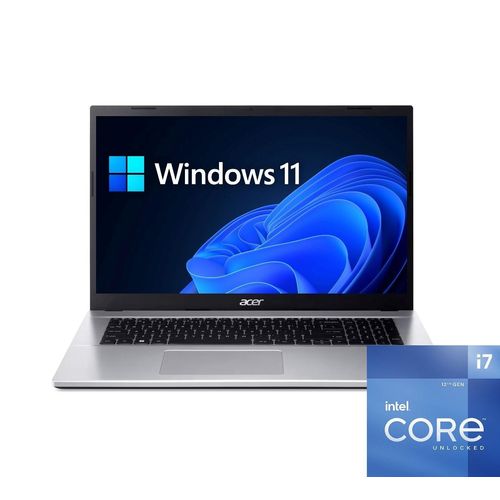 Acer Aspire A317 Laptop - Intel Core i7 - 17,3 Zoll Full HD IPS Display - 64GB RAM - 2000GB SSD - Windows 11 Professional (fertig eingerichtet)