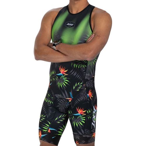 Zoot Sprint Hyperglide Backzip ärmelloser Triathlonanzug Mehrfarbig L Mann Mehrfarbig L