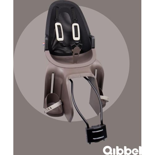 Kindersitz hinten Qibbel Air Hazel Brown Rahmenbefestigung (FF)