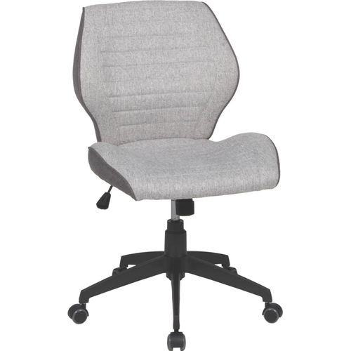 Bürostuhl ></noscript>Madita< Wippmechanik, ergonomisch, hellgrau / dunkelgrau - 61x90x61 (BxHxT)