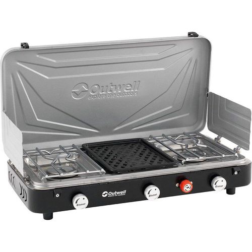 Outwell Rukutu Gaskocher Campingküche 3 Brennern Silber Silber One Size