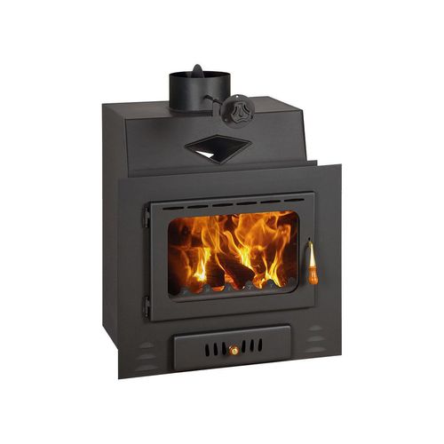 Kamineinsatz PRITY M W18 | 23,5 kW (5,1 + 18,4) | A Effizienz | Holzofen mit Wassertasche | Ø200 mm
