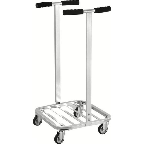 Müllsackständer, fahrbar, mit Rollen, für 125 Ltr. Müllsäcke, Traglast: 75 kg - verzinkt