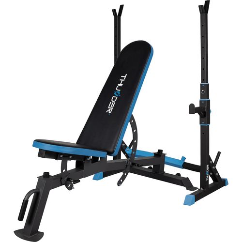 THUNDER® | Bodybuilding-Set | Bank LIFT | Hantelständer CARMI | Maximale Belastung der Bank: 300 kg | Maximale Belastung des Ständers: 200 kg