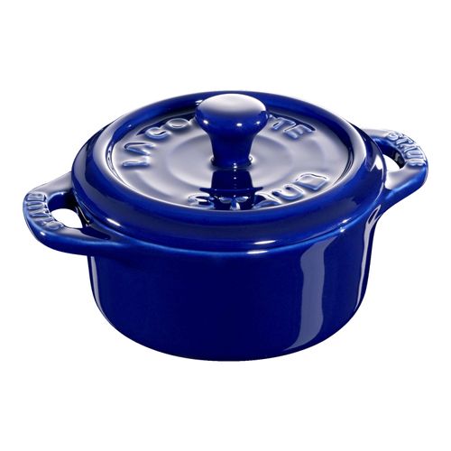 Staub Ceramique Mini Cocotte 10 cm, rund, Dunkelblau, Keramik Image