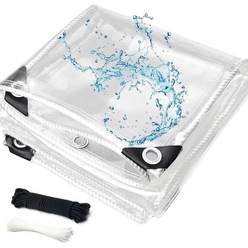 Transparente Regenplane Verdickte winddichte regenfeste Plane Mehrzweck regenfeste Plane Abdeckung für Balkon Outdoor Garten