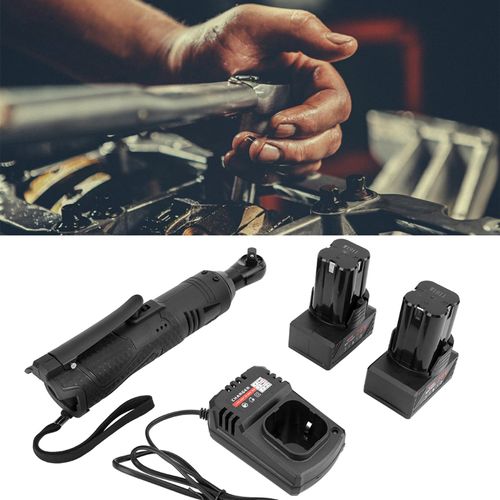 90 Rechtwinklige 28V elektrische wiederaufladbare Ratsche Ratschenschlüssel Schraubenschlüssel Werkzeug 3/8inEU Stecker 110-240V