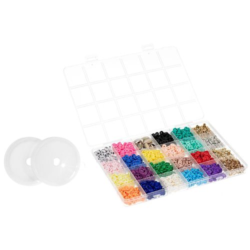Katsukiperlen in Sortierbox mit Elastikfaden