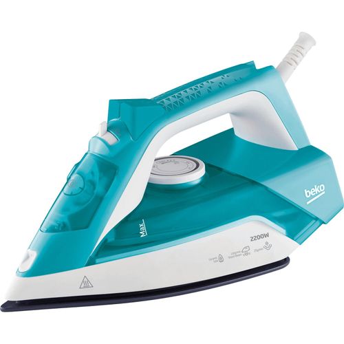 Beko SIM3122T Bügeleisen Dampfbügeleisen Keramik-Bügelsohle 2200 W Blau
