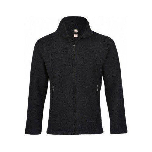 Engel Jacke Merino Wollfleece schwarz melange - Größe 54/56 584430