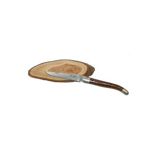 Laguiole Forge de Laguiole Taschenmesser, 2 Mitres Inox satiniert - amourette - Größe 11cm 03654/1211INAMSAT