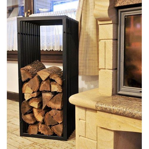 Kaminholzregal D-Stil Kaminholzständer 100 cm Holzkorb Kaminholzhalter Holzregal