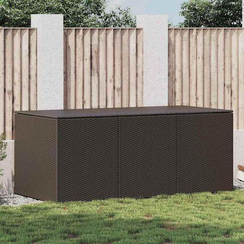 Gartenbox Poly Rattan 180x90x70 cm Braun