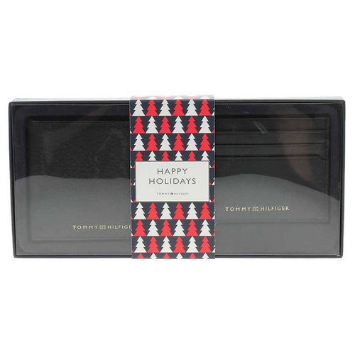 Tommy Hilfiger Herrengeldbörse + Etui AM0AM10433 Schwarz