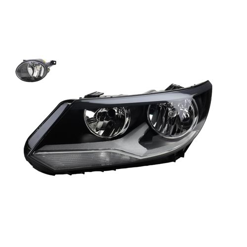 Johns, Scheinwerfer passend für VW Tiguan 5N 06/2011 - H7 H15 Links + Nebelscheinwerfer 5N1941005 5N1941005B 5N1941005C 5N1941029 5K0941699F 5K0941699