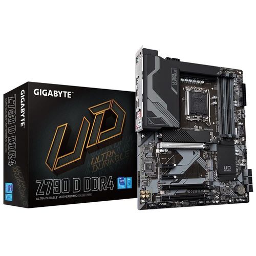 Gigabyte Z790 D DDR4 - 1.0 - Motherboard - ATX - LGA1700-Sockel - Z790 Chipsatz - USB 3.2 Gen 1, USB 3.2 Gen 2, USB-C 3.2 Gen 2x2, USB-C 3.2 Gen 1 - 2.5 Gigabit LAN - Onboard-Grafik (CPU erforderlich) - High Definition Audio (7.1-Channel)