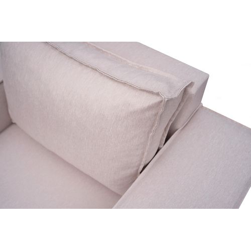 Garten Ecksofa GARDENT wetterfester Stoff NXL Blau kurzer Schenkel Rechts