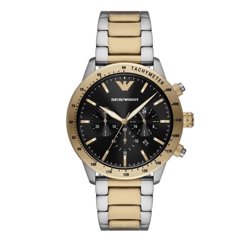 Emporio Armani AR11521 MARIO Chronograph Uhr Herrenuhr Datum bicolor