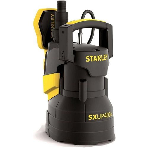 JUNG Stanley P400PCE Tauchpumpe Klarwasser, Edelstahl, 400W, Förderleistung max. 9.000 l/h, Förderhöhe max. 8 m, Restwasserhöhe 5mm