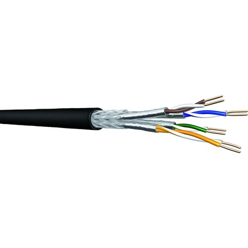 Newlec HCAT7PESS234P500M Cu-Datenkabel Aussen T/500m CAT7 AWG23 4P PE PiMF 1000Mhz (Menge: 500 m je Bestelleinheit)