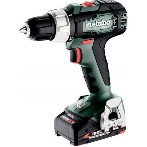 Metabo BS 614051500 - Akku-Bohrmaschine de 18 L -- inkl. Akku und Koffer de Kunststoff (18V 2 LiPOWER Akkus de 2 Ah, Durchmesser de Bohrer 13 mm/36 mm, Gewicht 1,6 kg)