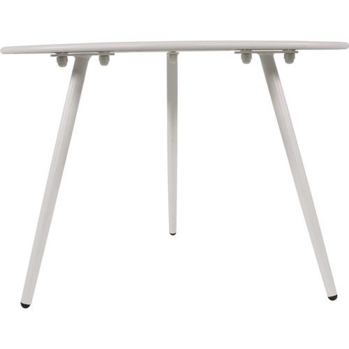 Beistelltisch - Weiß - Ø60x41 cm - Stahl