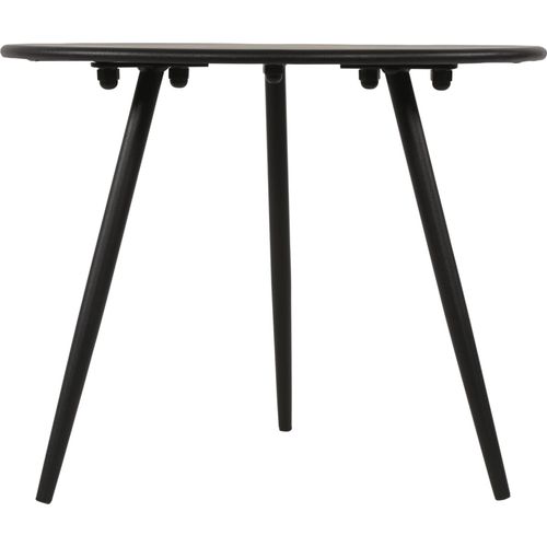 Beistelltisch - Schwarz - Ø60x41 cm - Stahl