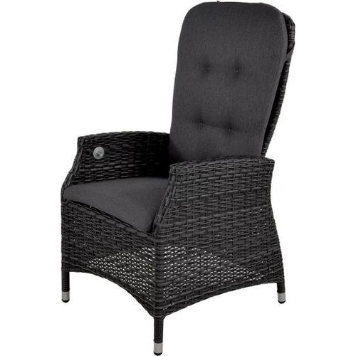 Stuhl - Comfort - 61x70x112 cm - Aluminium - Geflecht Grau/Anthrazit