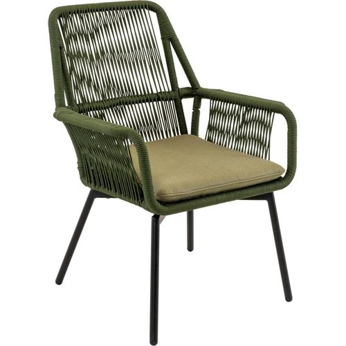 Stuhl - Aluminium - Seil - Dunkelgrün - 277 g/m² Olefin