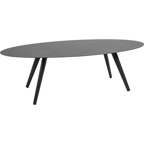 Tisch - Oval - 240x110x74 cm - Aluminium - Keramik