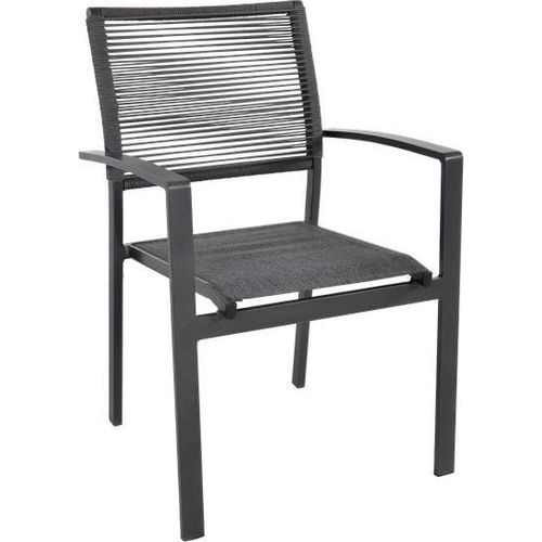 Stapelstuhl - Seil - Grau - Aluminium - 57x62x87 cm