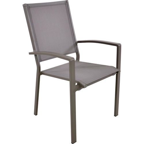 Stapelstuhl - 55x65x95 cm - Aluminium - Beige