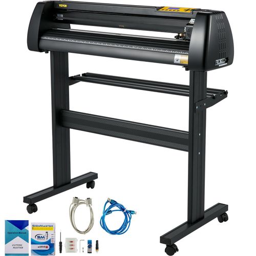 VEVOR Vinyl-Schneideplotter, 28 Zoll, Signmaster-Software, Schilderherstellungsmaschine, 720 mm Papierzufuhr, Vinyl-Schneideplotter mit Ständer (28 Zoll, 720 mm)