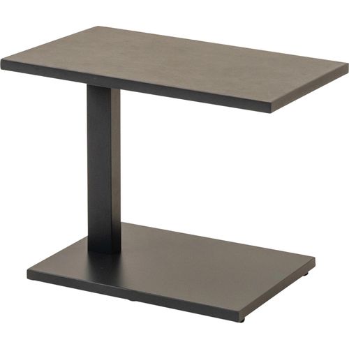 Beistelltisch - Verstellbar - 60x40x46,5/64,5 cm - Aluminium - Sinterstein