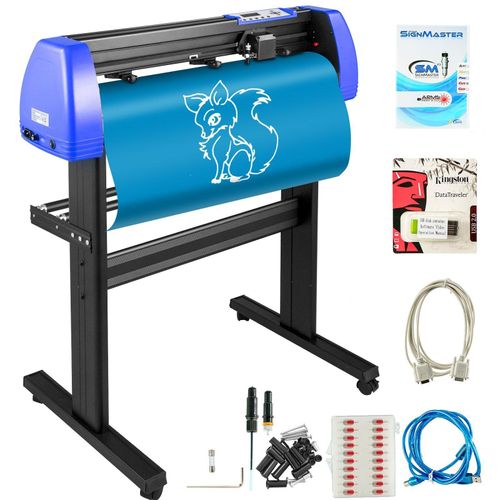 VEVOR Vinyl-Schneideplotter – 870 mm Schneidebreite, maximale Papierzufuhr: 34 Zoll, Vinyl-Cutter mit stabilem Bodenständer