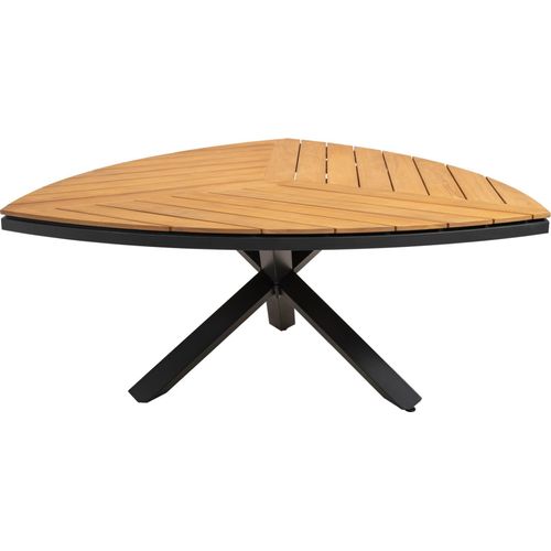 Tisch - Dreieck - 170x170x74 cm - Aluminium -Teakholz