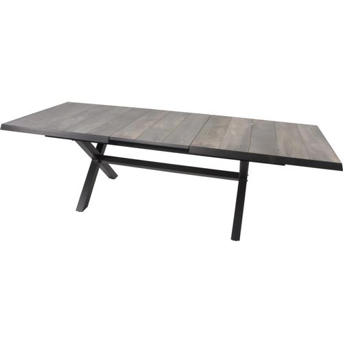 Ausziehtisch - Kreuzbein - 204/264x102cm - Aluminium